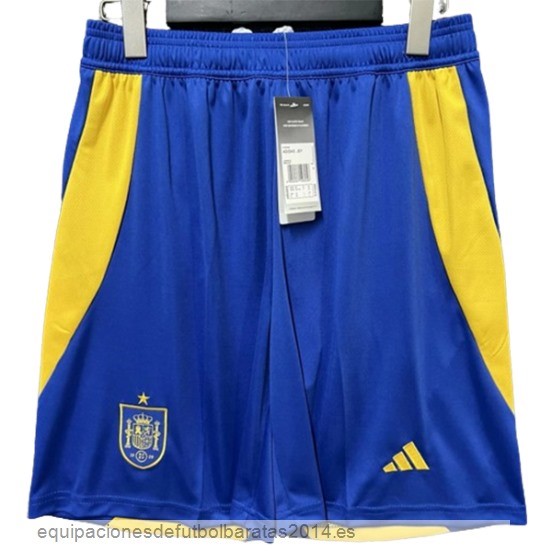 Nuevo 1ª Pantalones Espana 2024 Azul Baratas